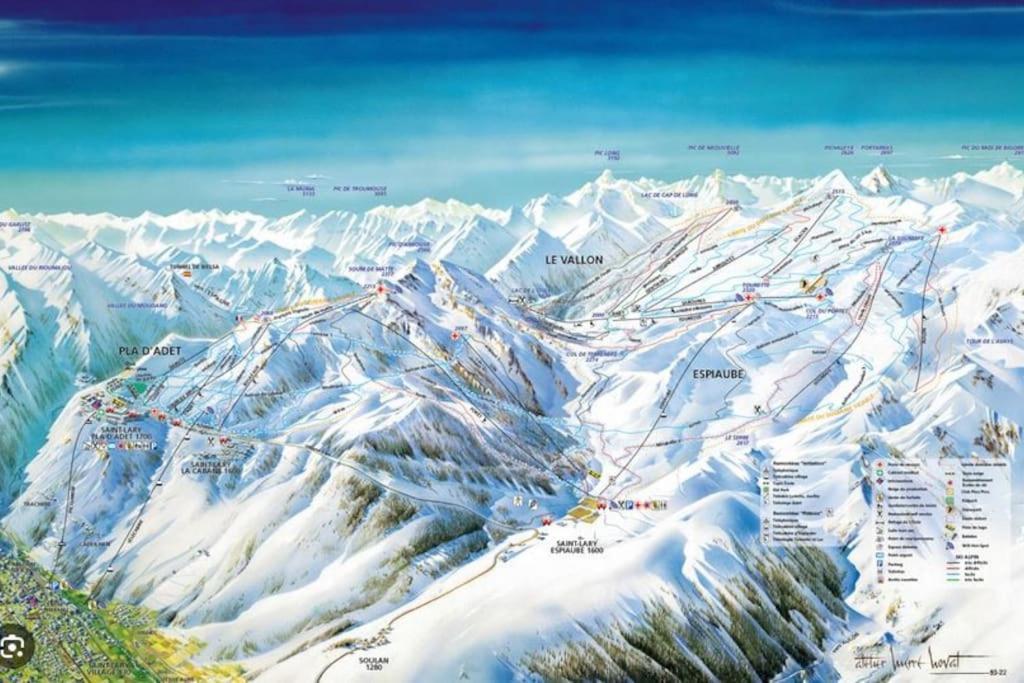 Vue Panoramique Sur Les Pyrenees Apartment Saint-Lary-Soulan Exterior foto